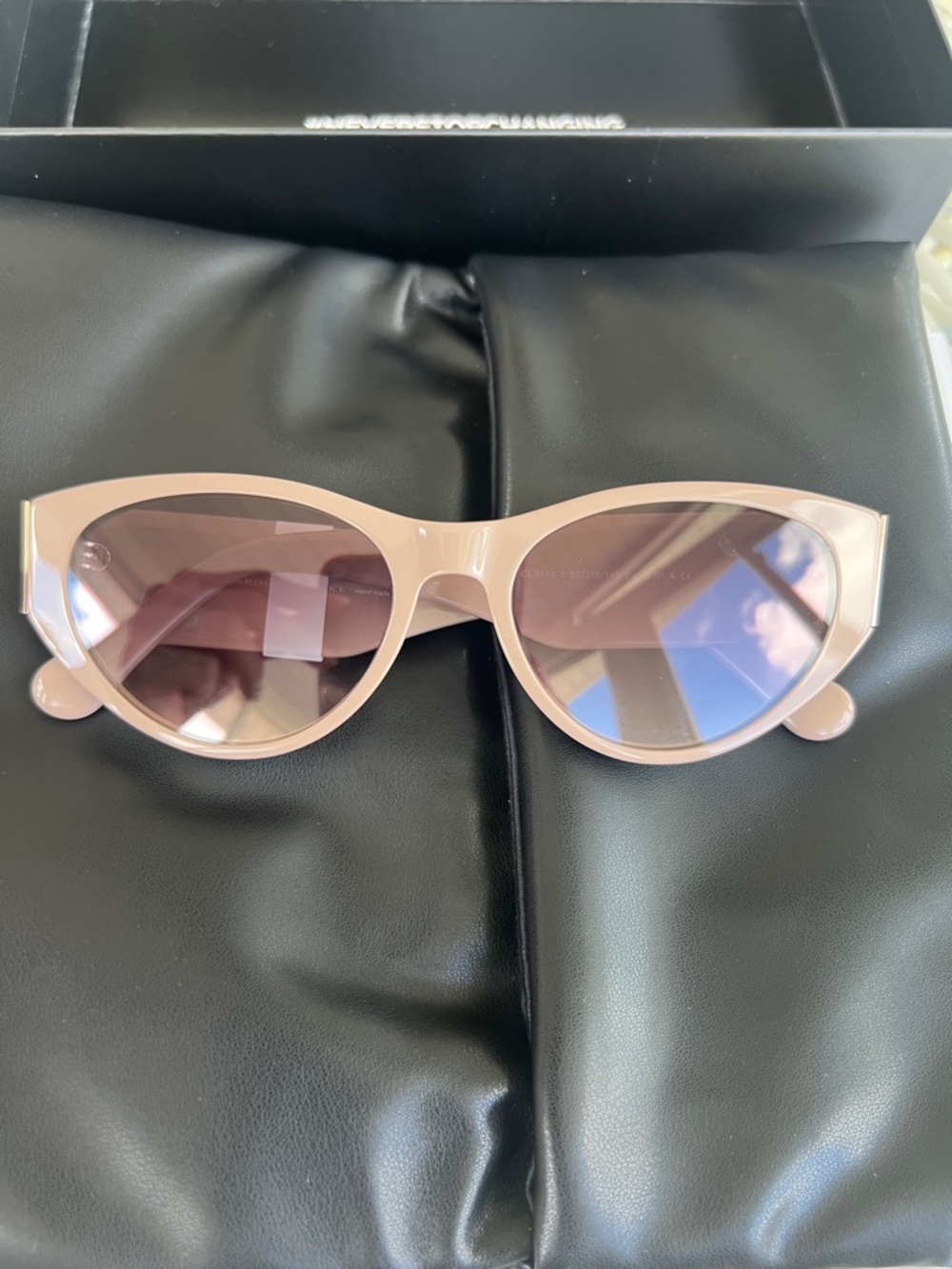 NEW with tags Carolina Lemke Berlin Sunglasses in Dree Brown + Free Luxury Case